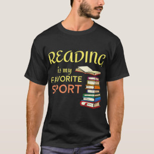 Leer graciosa camiseta es mi deporte favorito para