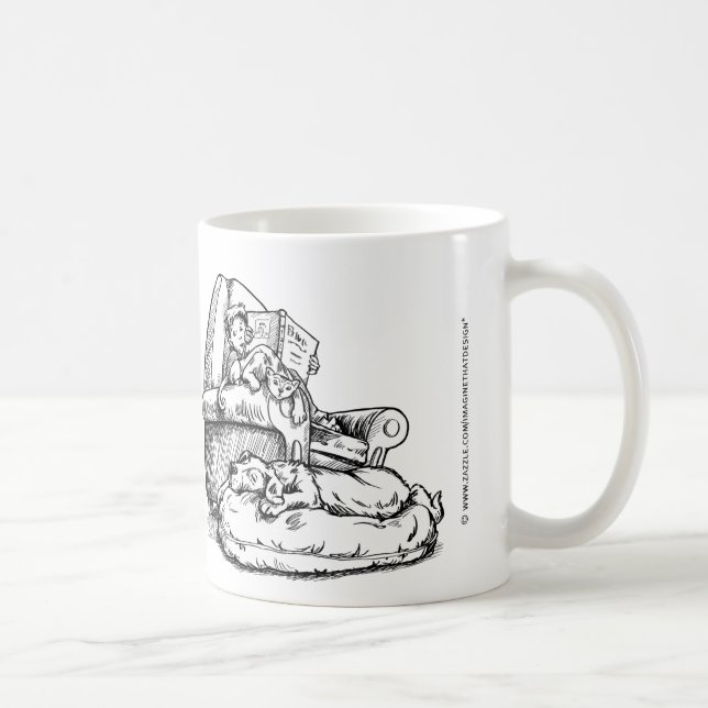 LEER, leer a los tazas de gato y perro (Derecha)