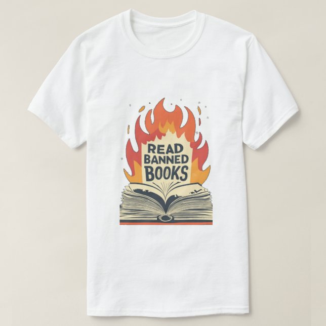 Leer libros prohibidos - Camiseta (Diseño del anverso)