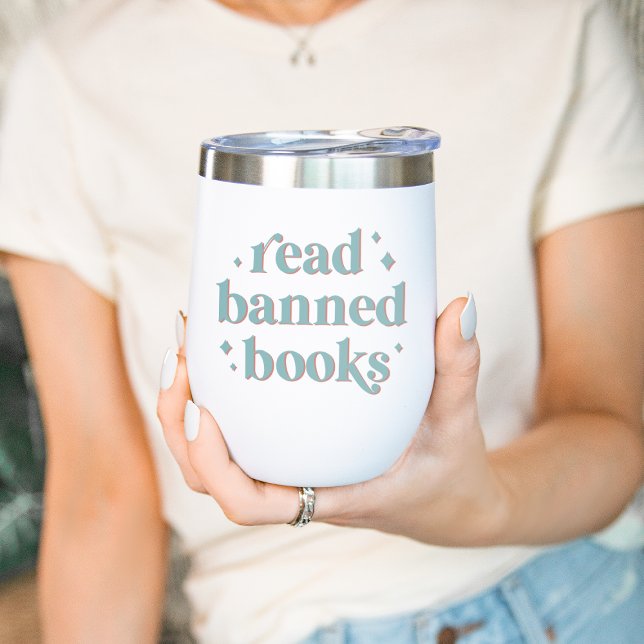 Leer libros prohibidos Letras retro (Subido por el creador)