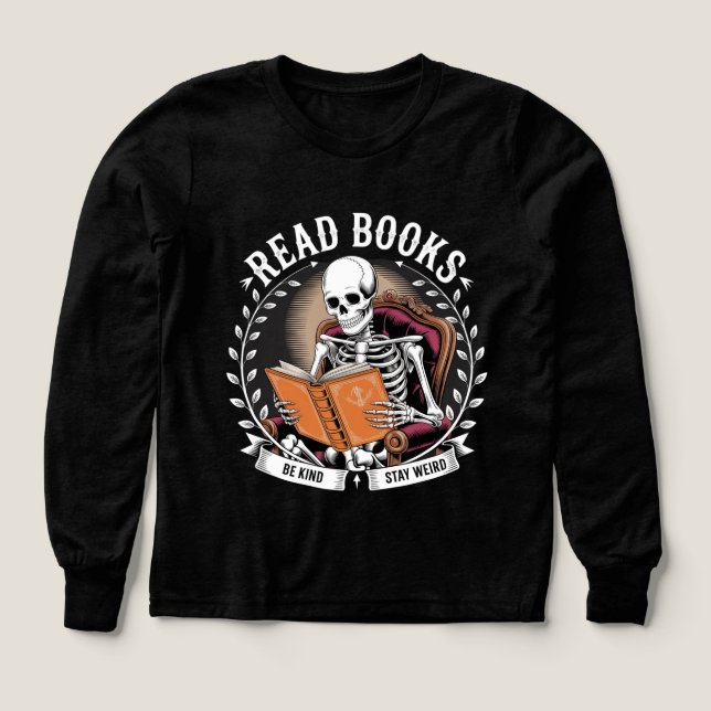 Leer Libros Sea Amable Quédese Raro Skeletbook Lov (Diseño frontal)