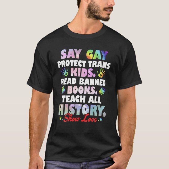 Leer los libros prohibidos en camiseta (Anverso)