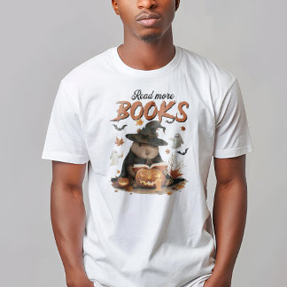 Leer más Camiseta Divertida de Capybara Halloween