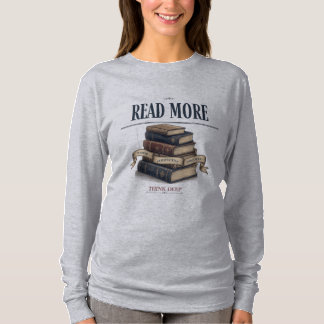Leer Más Pensar Profundo Camiseta Manga Larga Aman