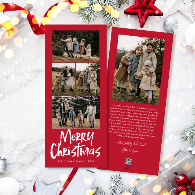 Leer moderno cinco fotos delgadas Feliz Navidad (Subido por el creador)