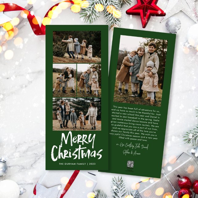 Leer moderno cinco fotos delgadas Feliz Navidad (Subido por el creador)
