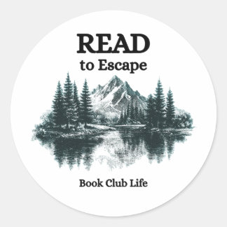 Leer para Escapar - Calcomanía de la vida del club
