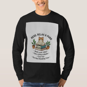 Leer, Relajarse & Ronronear Camiseta de Gato Leyen