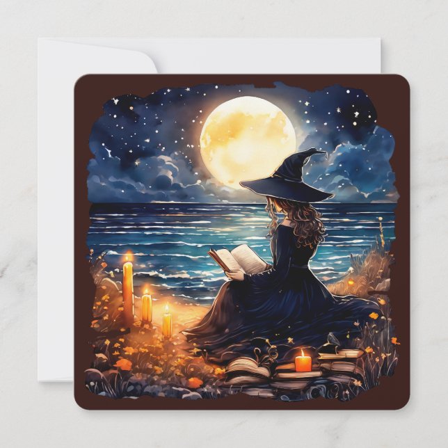Leer un libro - Wicca Halloween 1 (Anverso)