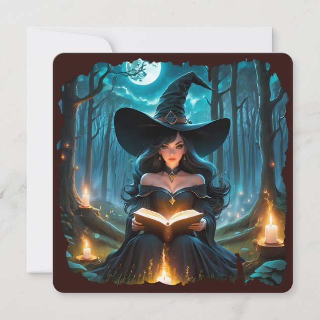Leer un libro - Wicca Halloween 2 (Anverso)