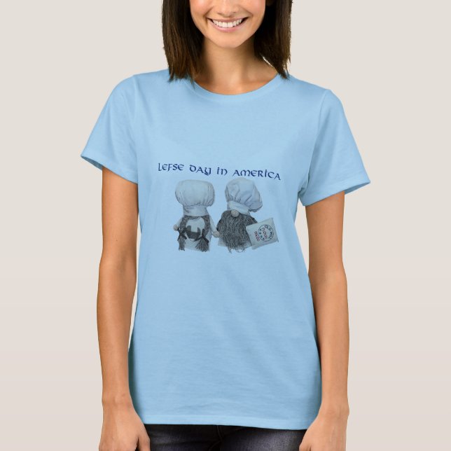 Lefse Day In America - camiseta de troll de color (Anverso)
