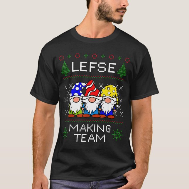 Lefse Making Team Ugly Christmas Sweater  (Anverso)