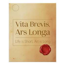 Legacy Motivational Quote - Latin Poster Art