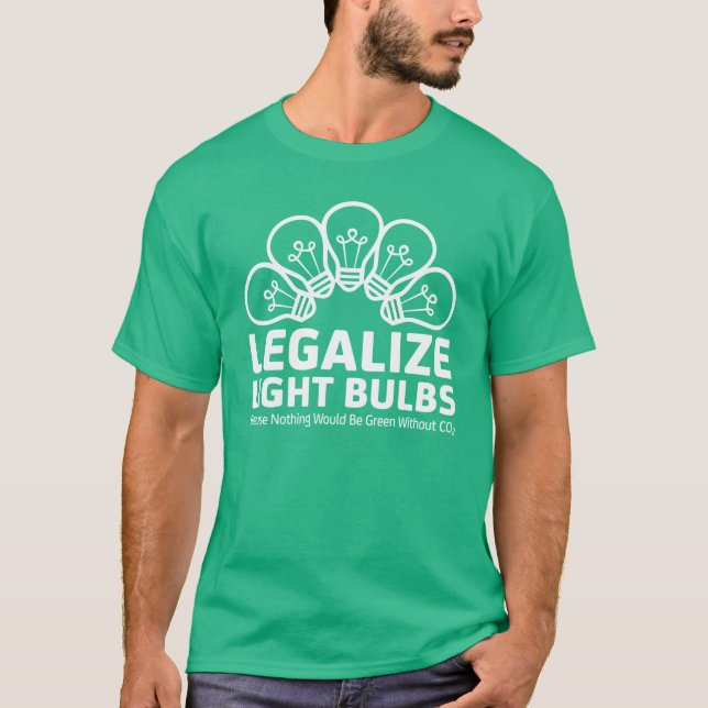 Legalice la camiseta de las bombillas (Anverso)