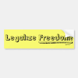¡Legalice la libertad! Pegatina para el