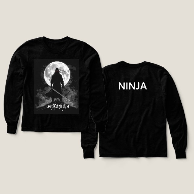 Legendario Camisa de Arte Ninja Dragon (Diseño frontal y trasero)