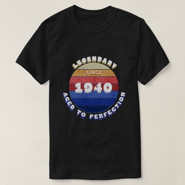 Legendario desde 1940 Camiseta Retro (Diseño del anverso)