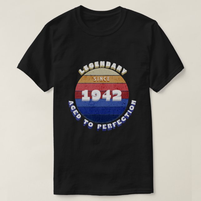 Legendario desde 1942 Camiseta Retro (Diseño del anverso)