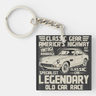 Legendario llavero de coche clásico   Coche retro 