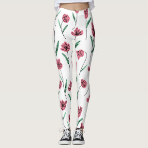 Leggencias florales caprichosas - Pantalones de fl
