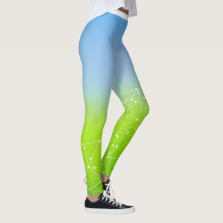 Leggin de impresión de mariposa azul botánica de c