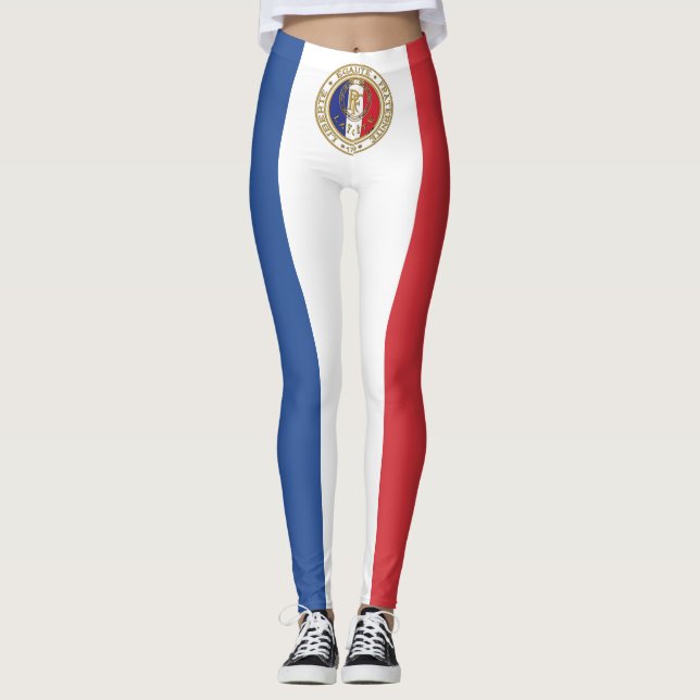 legging bandera Francia laicidad (Anverso)