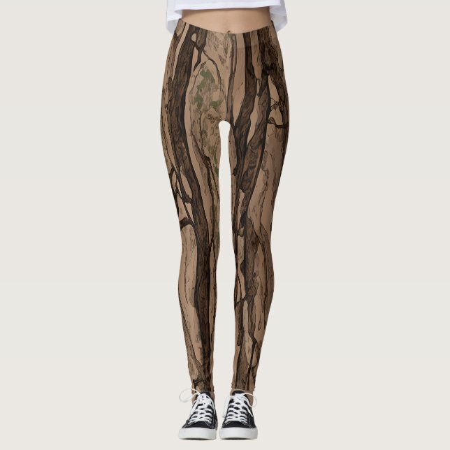 Legging Camo Madera - Diseño y Estilo Único (Anverso)