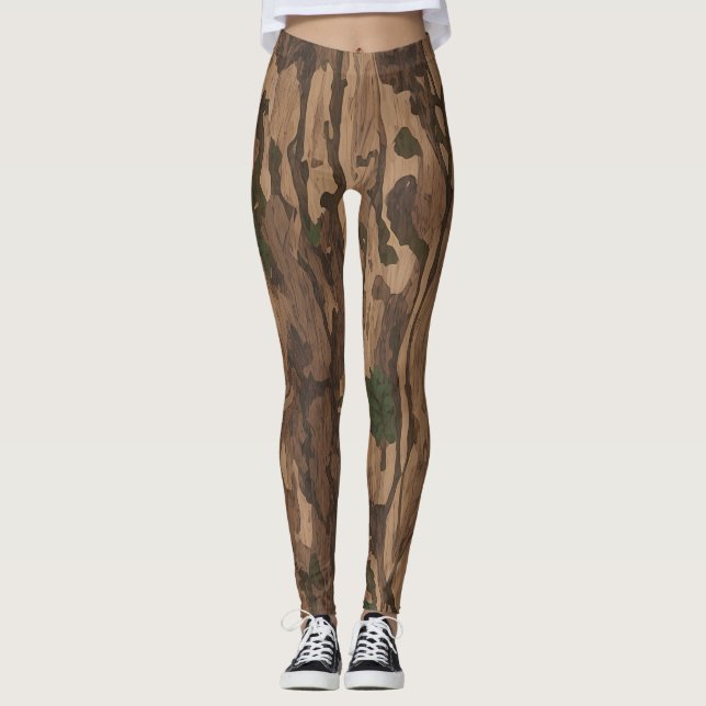 Legging Camo Madera - Diseño y Estilo Único (Anverso)