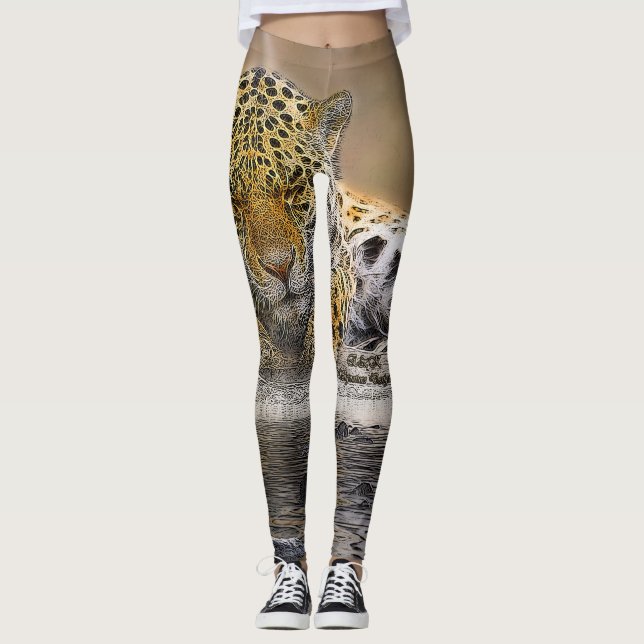 Legging con estampado de guepardo Signature (Anverso)