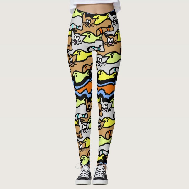 Legging de gatos gráficos y Personalizados de pece (Anverso)