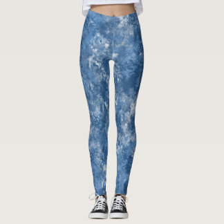 Legging de mármol azul