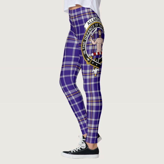 Legging de mujer con tartán de la cresta del clan  (Izquierda)