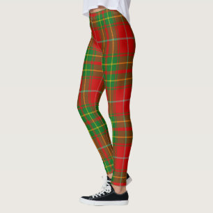 Legging de mujer de tartán antiguo Burnett del cla