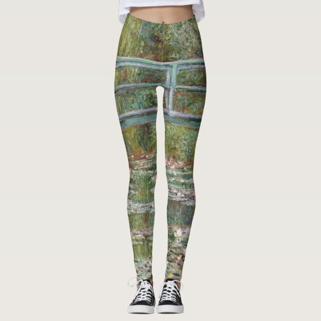 Legging Dream, Monet, Garden, pintura clásica (Anverso)