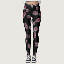 Legging Femme Noir Mystique – Silhouettes de Fées
