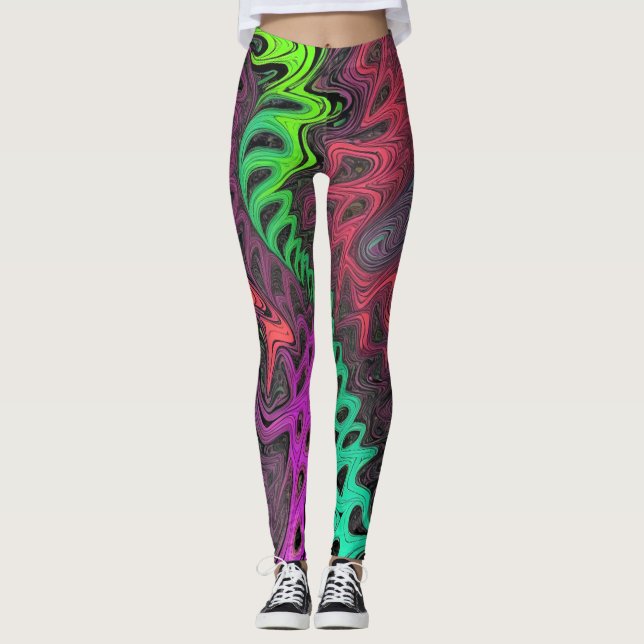 Legging Psicodélico - Diseño Vibrante y Creativo (Anverso)