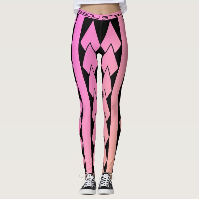 Legging style tribal rose dégradé (Anverso)