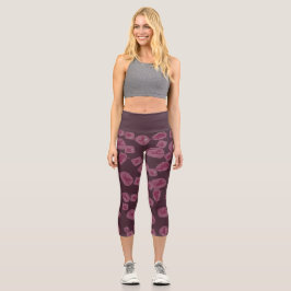 Legging Taille Haute Féerique Bordeau