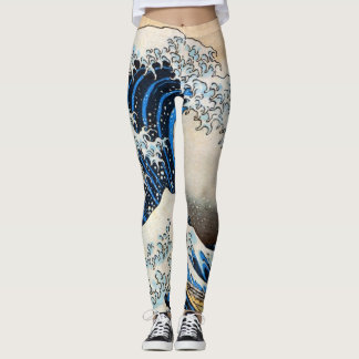 Leggings 神奈川沖浪裏, gran onda del 北斎, Hokusai, Ukiyo-e