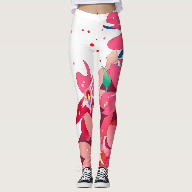 LEGGINGS 　花のレギンス (Anverso)