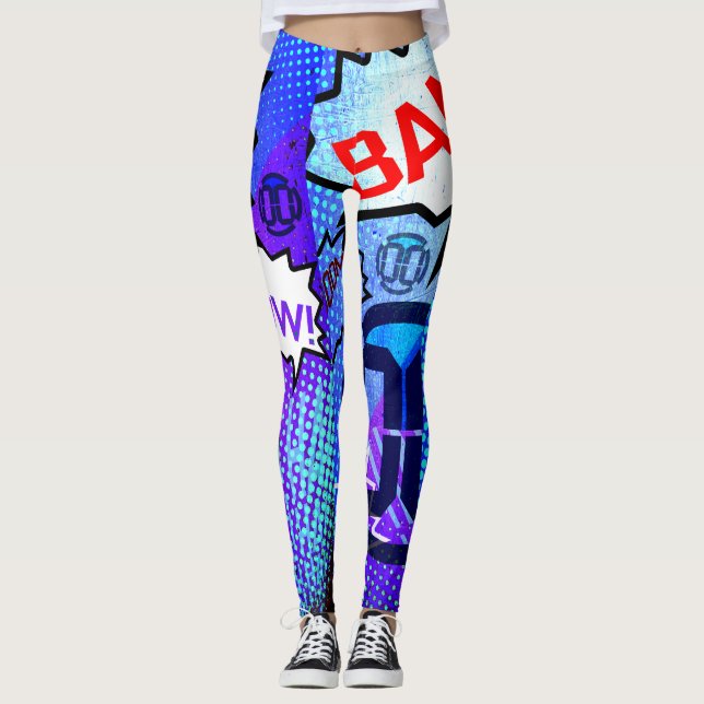 Leggings 00 polainas cómicas del LVL (Anverso)