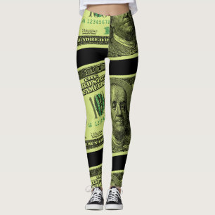 Leggings 100 Bill Graphic
