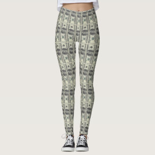 Leggings 100 billetes de dólar