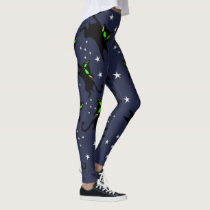Leggings 13 Black Kitties Twinkle Twinkle - Noche