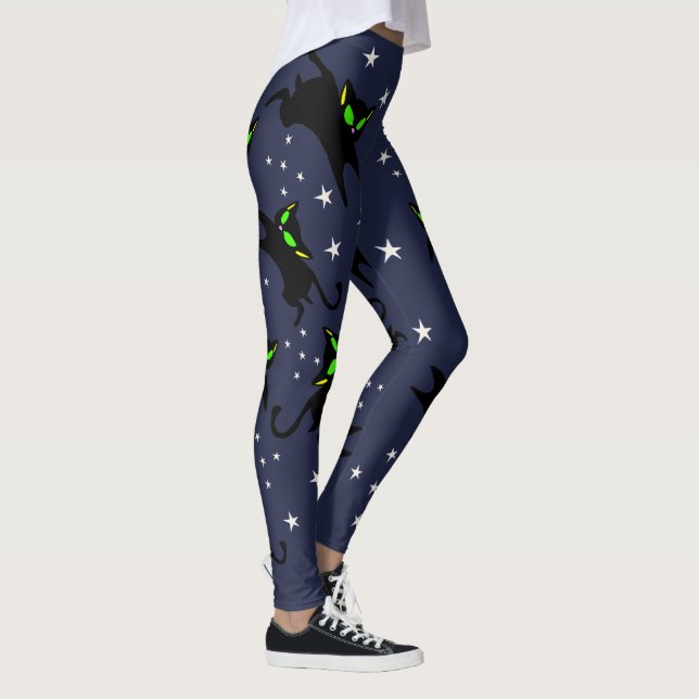 Leggings 13 Black Kitties Twinkle Twinkle - Noche (Derecha)