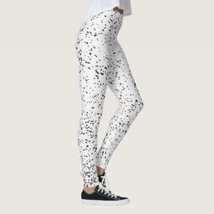 Leggings 16. Placa de tinta negra y blanca para animales d
