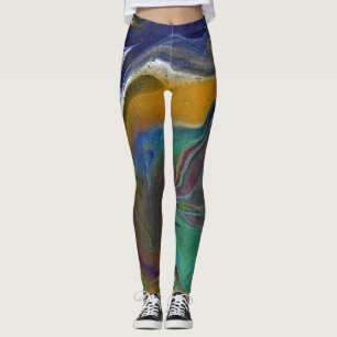 Leggings 2 Piernas psicodélicas abstractas