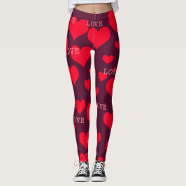 Leggings 365 días de yoga. Día 36. Corazones y amores