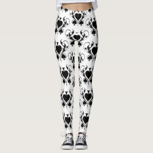 Leggings 3 Black Spades Tribal Thunder_Cove