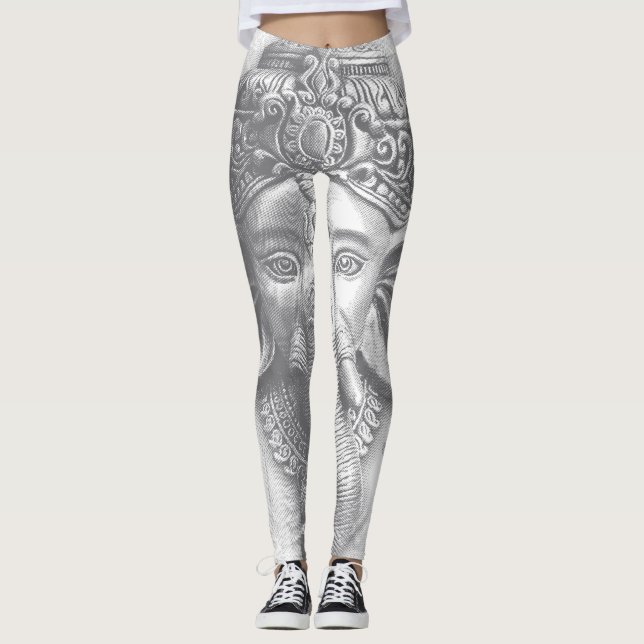 Leggings 3d Señor Ganesha - Om (Anverso)